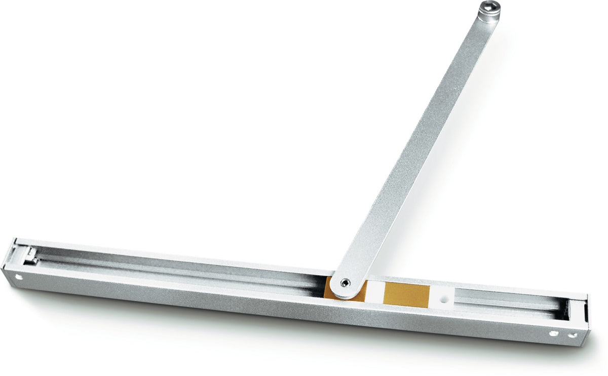GEZE Gleitschiene T-Stop mechanisch für TS3000V/TS5000 – mit Öffnungsbegrenzung, silber