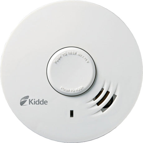 Kidde Rauchwarnmelder Q2 mit 10-Jahres-Lithiumbatterie, EN 14604, Q-Label, 85 dB – Weiß