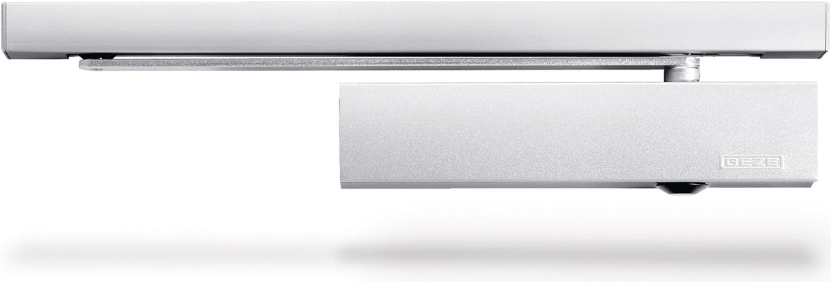 GEZE Türschließer-Set TS 5000 L-E Ecline silber EN 3-5 mit elektromechanischer Feststellung