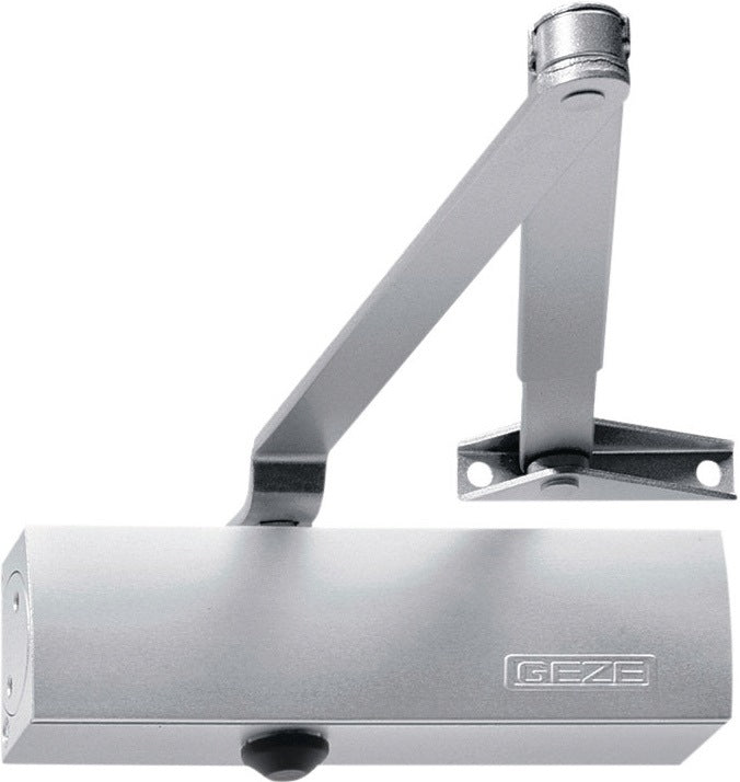 GEZE Türschließer-Set TS 1500 N/F silber EN 3-4 mit Feststellgestänge