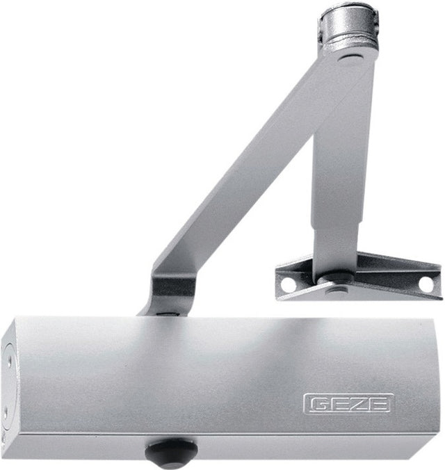 GEZE Türschließer-Set TS 1500 N/F silber EN 3-4 mit Feststellgestänge