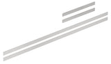 Montageplatten-Set für Gleitschiene GSR XEA von DORMAKABA – silber, Bandseite