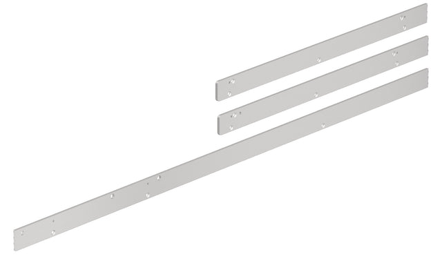 Montageplatten-Set für Gleitschiene GSR BG XEA von DORMAKABA – silber, Bandgegenseite