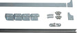 HBS-BETZ Laufschienen-Set 80785 für Schiebetore – 30x5 mm, verzinkt, 1880 mm