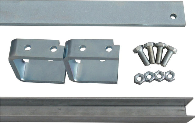HBS-BETZ Laufschienenverlängerungs-Set 80840 aus verzinktem Stahl für 30x5 mm Laufschienen