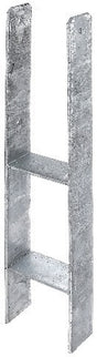 GAH H-Pfostenträger 111x300x600x60 mm Stahl roh feuerverzinkt für Carports & Zäune