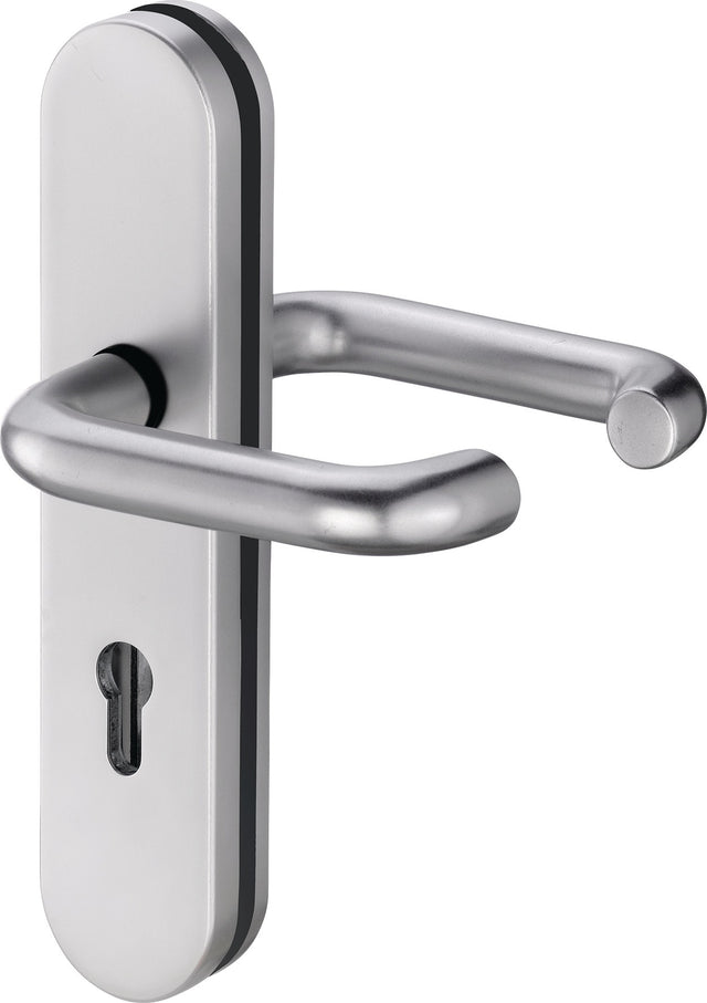 EDI Schutzgarnitur Logo 8753/7203 Edelstahl für Türstärke 35-45 mm, PZ, ES1