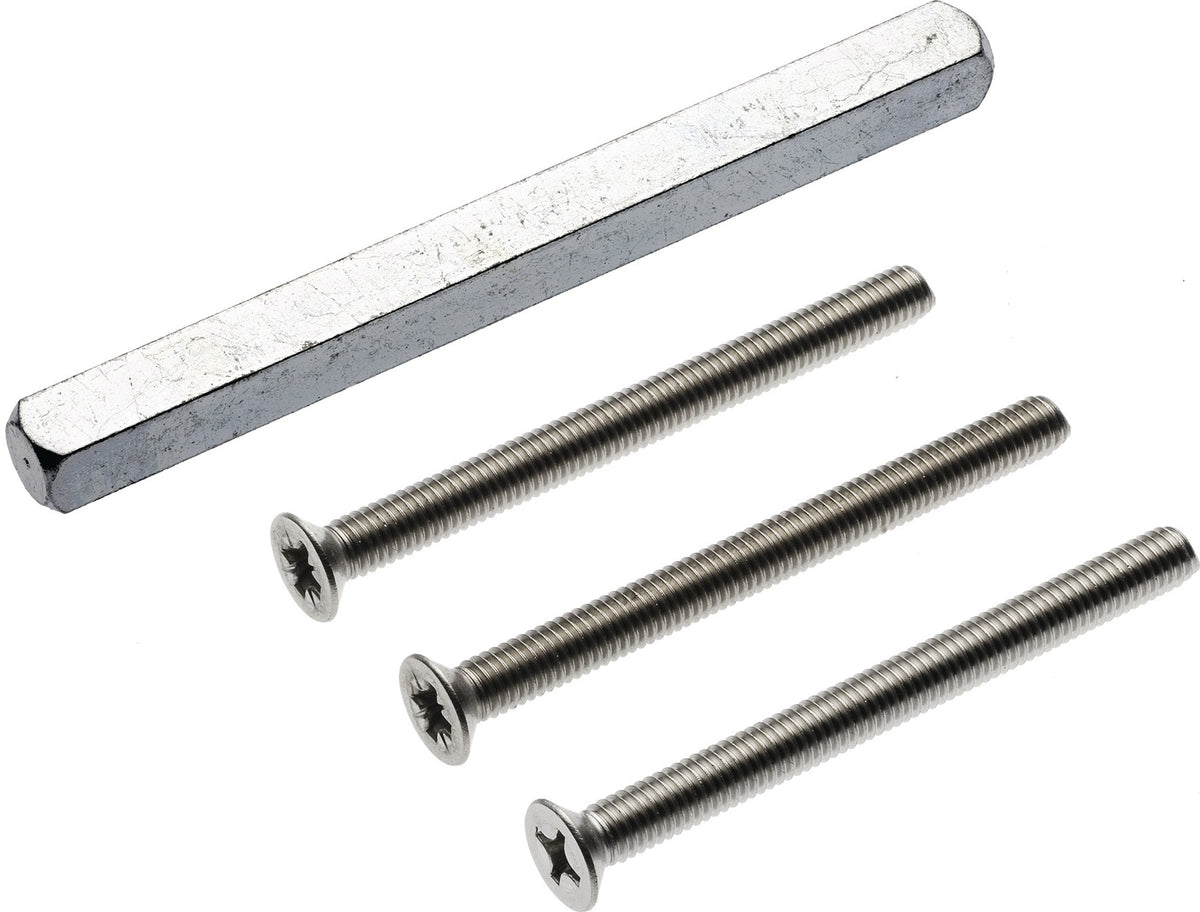 EDI Befestigungs-Set Nr. 30 für Drückergarnituren Kronos – 63–67 mm Türstärke, M6 x 75, 8 x 140 mm
