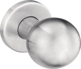 EDI Türknopf K5/052/02 Edelstahl Kugelknopf auf runder Rosette M12