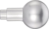 EDI Türknopflochteil K5 aus Edelstahl, drehbarer Kugelknopf, Aufnahme 8 mm, matt F00