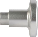EDI Türknopflochteil K5 aus Edelstahl, drehbarer Kugelknopf, Aufnahme 8 mm, matt F00