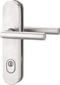 EDI Schutzgarnitur Logo 8745/7203 Edelstahl PZ 72 mm für Türstärke 35-45 mm