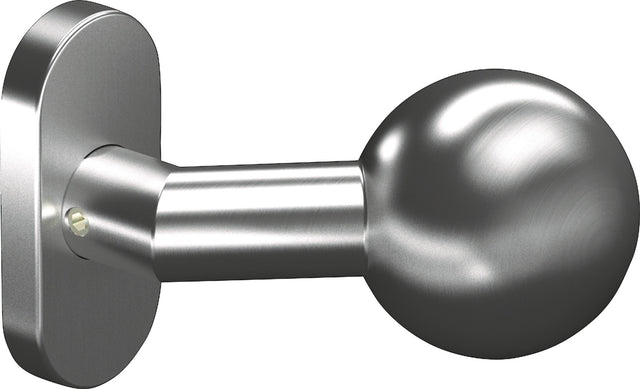 OGRO Profiltürknopf 3548V/6620 AL – Fester Kugelknopf, Aluminium F1, DIN links/rechts