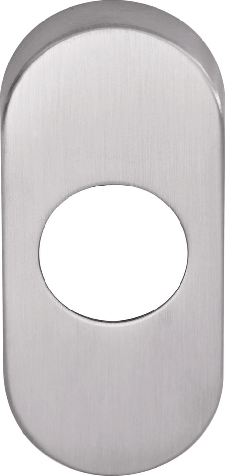 OGRO Drückerrosette 6621 oval Edelstahl Satino 9 mm – verdeckte Verschraubung