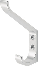 HERMETA Huthaken 0148 einfach – Aluminium eloxiert, Ausladung 86,5 mm, Höhe 135 mm