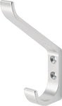 HERMETA Huthaken 0148 einfach – Aluminium eloxiert, Ausladung 86,5 mm, Höhe 135 mm