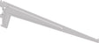 ALFER ALUMINIUM Träger 500 mm mit 3 Einhängehaken, Stahl weiß, 60 kg Tragfähigkeit