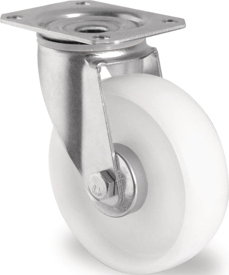 Lenkrolle 100 mm PROMAT mit 150 kg Tragfähigkeit und Polyamidrad für Transportgeräte