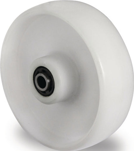 PROMAT Ersatzrad 100 mm Polyamid weiß, 150 kg Tragfähigkeit, Achs-Ø 12 mm, Nabenlänge 40 mm