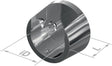 Schrankrohrlager 11069 von PG – Kunststoff, silberfarbig, für Wandmontage, Ø 20 mm