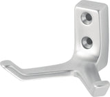 Hermeta Mantelhaken 0033 zweifach, 55 mm Ausladung, Aluminium eloxiert, Höhe 43 mm