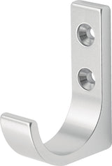HERMETA Mantelhaken 0149 einfach, Aluminium eloxiert, Ausladung 51,5 mm, Höhe 65 mm