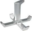 Decken-Mantelhaken 0201 vierfach von HERMETA – drehbar, Aluminium eloxiert, 83 mm Ausladung