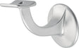 HERMETA Handlaufträger 3501 Aluminium silberfarbig eloxiert mit gewölbter Auflage, Wandplatte 56 mm