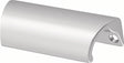 HERMETA Möbelgriff Aluminium silberfarbig eloxiert 78 mm – Hochwertiger Griff für Möbel