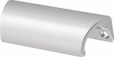 HERMETA Möbelgriff Aluminium silberfarbig eloxiert 78 mm – Hochwertiger Griff für Möbel