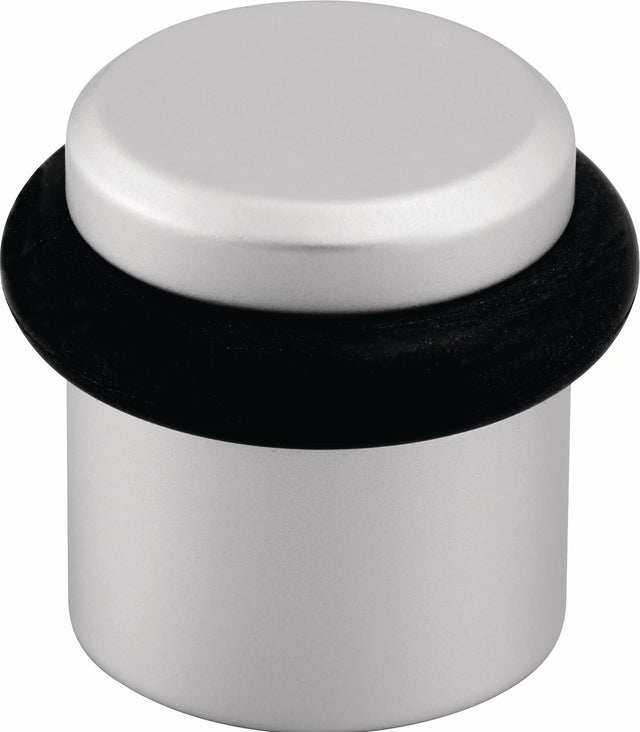 HERMETA Bodentürpuffer 4735 Ø 39 mm Höhe 36 mm Aluminium silberfarbig eloxiert Dübelmontage