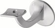 HERMETA Handlaufträger 3506 Aluminium silberfarbig eloxiert, gewölbte Auflage, Wandplatte 56 mm