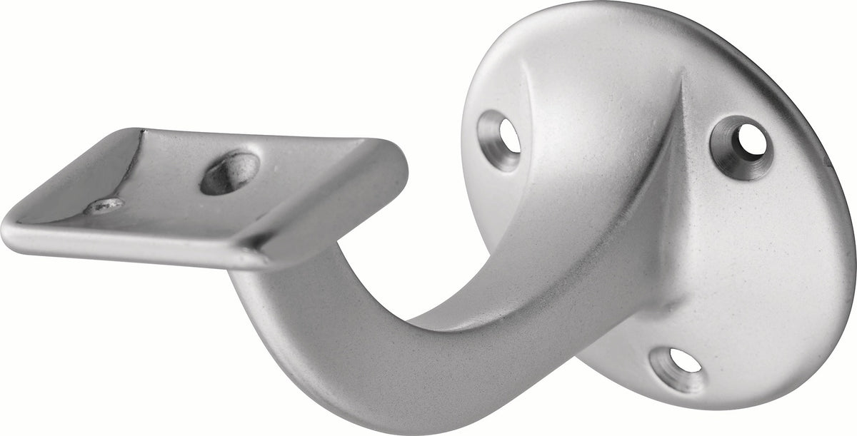 HERMETA Handlaufträger 3507 Aluminium silberfarbig eloxiert Wandplatte 56 mm gerade Auflage