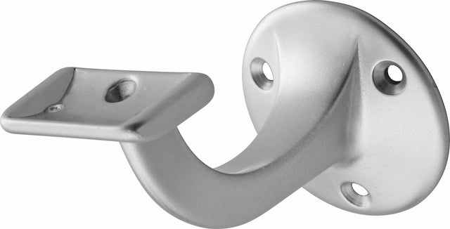 HERMETA Handlaufträger 3507 Aluminium silberfarbig eloxiert Wandplatte 56 mm gerade Auflage