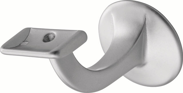 HERMETA Handlaufträger 3508 Aluminium silberfarbig eloxiert, Wandplatte 56 mm, gerade Auflage