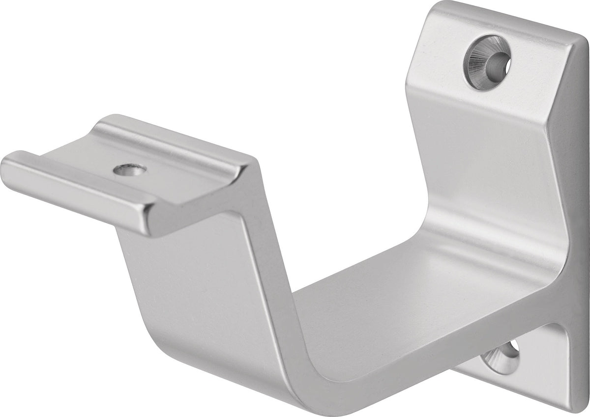 Handlaufträger 3550 von HERMETA – Aluminium, gerade Auflage, Wandabstand 76 mm, DIN 18040