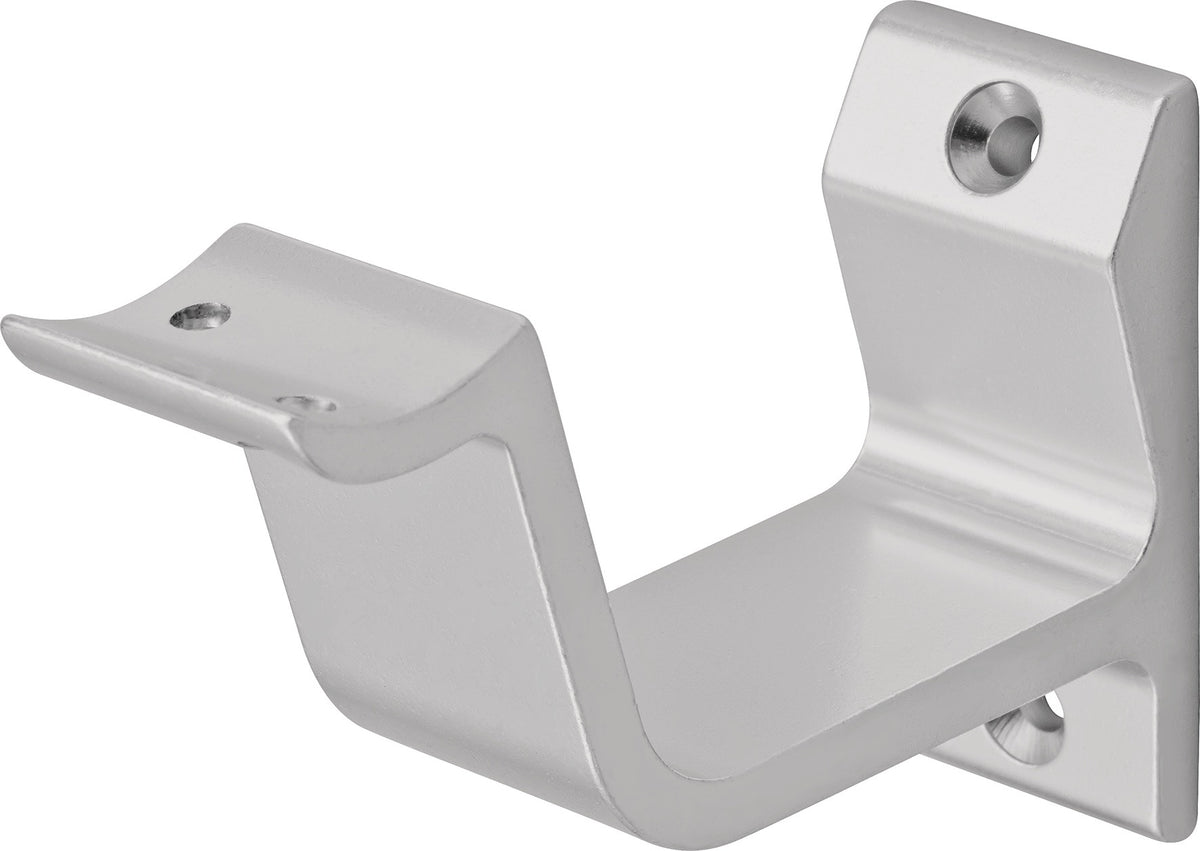 Handlaufträger 3552 von HERMETA – Aluminium, gewölbte Auflage, 76 mm Wandabstand, eloxiert