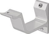 Handlaufträger 3552 von HERMETA – Aluminium, gewölbte Auflage, 76 mm Wandabstand, eloxiert