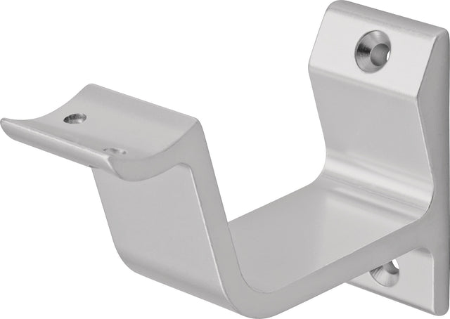 Handlaufträger 3552 von HERMETA – Aluminium, gewölbte Auflage, 76 mm Wandabstand, eloxiert