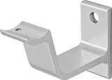 Handlaufträger 3553 von HERMETA – gewölbte Auflage, Aluminium eloxiert, DIN 18040