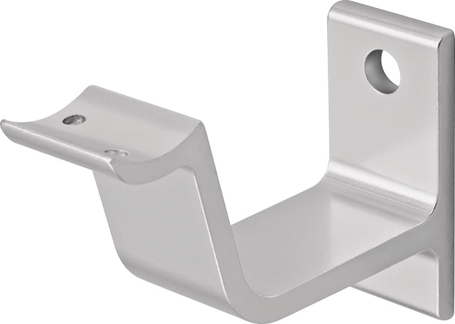 Handlaufträger 3553 von HERMETA – gewölbte Auflage, Aluminium eloxiert, DIN 18040