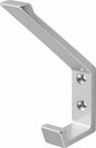 HERMETA Huthaken 0138 einfach Aluminium silberfarbig eloxiert Ausladung 76 mm Höhe 105 mm