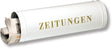 Zeitungsbox 800 BURG-WÄCHTER, 400 mm breit, weiß, Stahl, beidseitige Öffnung