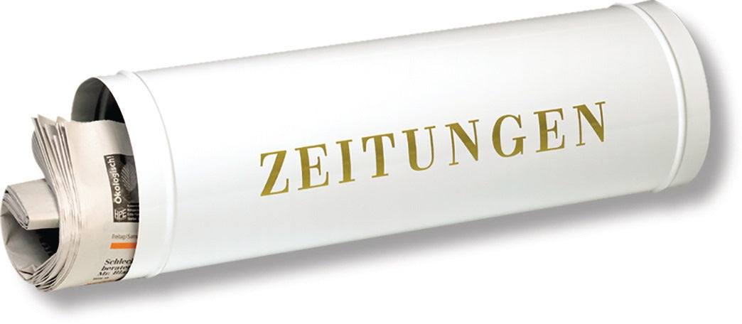 Zeitungsbox 800 BURG-WÄCHTER, 400 mm breit, weiß, Stahl, beidseitige Öffnung