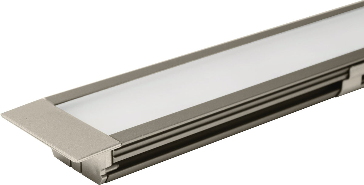 L&S Leuchtenprofil Set Venice Mini 23x11 mm Einbau Aluminium Edelstahl-Optik