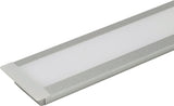 L&S Leuchtenprofil Set London Einbau 18x6 mm Aluminium/Kunststoff EV1/Gefrostet