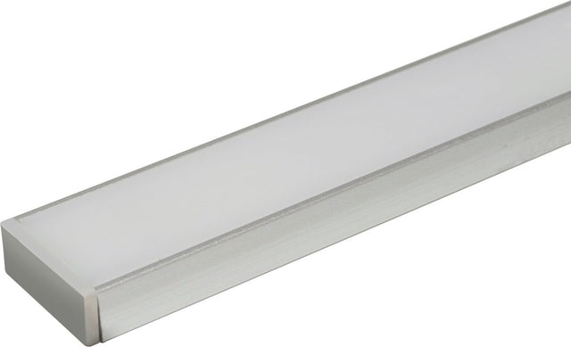 L&S Leuchtenprofil Set Paris Einbau 18x7 mm Aluminium/Kunststoff EV1/Gefrostet