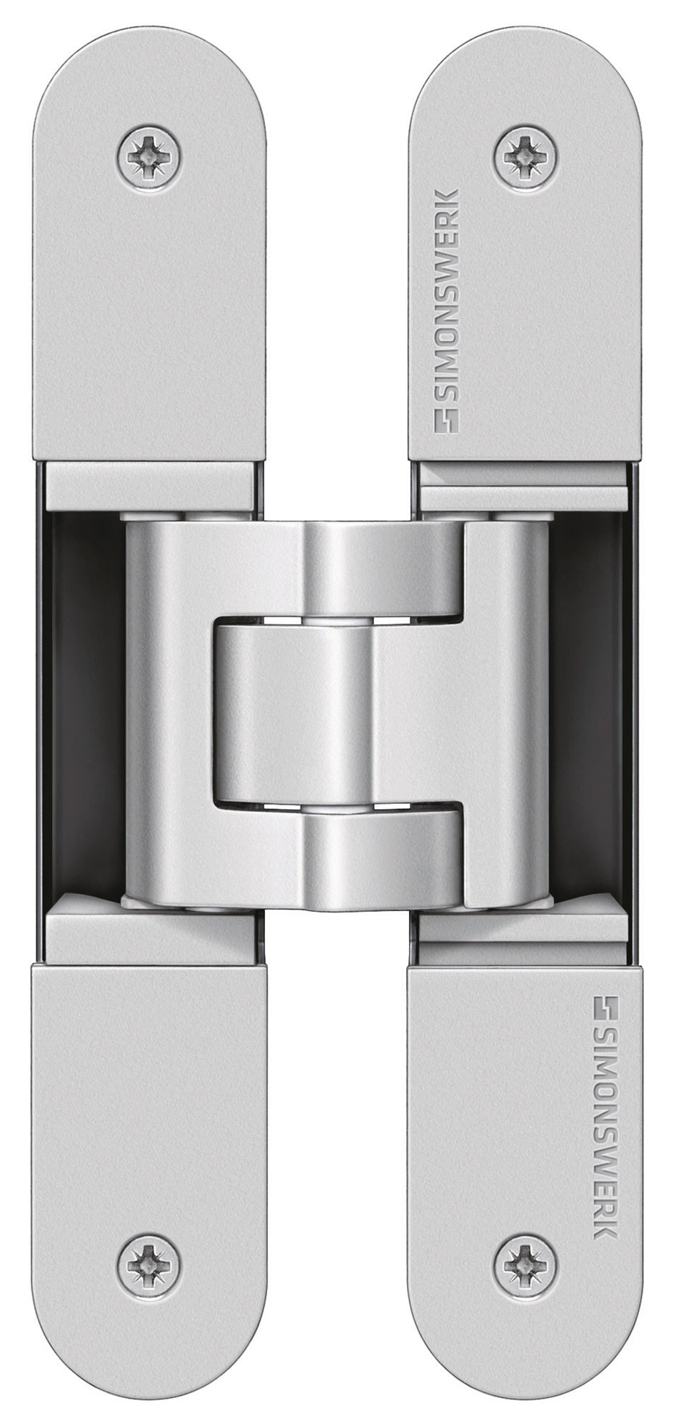 SIMONSWERK Tectus TE 340 3D Objektband für stumpfe Türen bis 80 kg, RAL 9005 schwarz matt