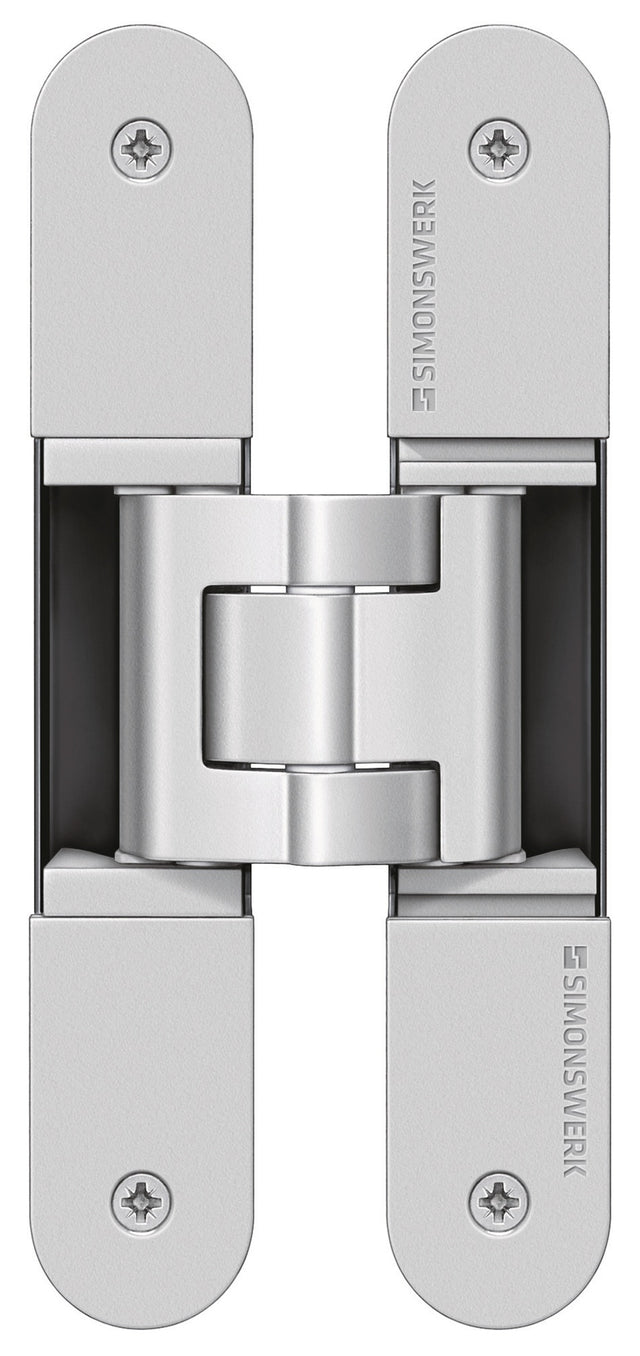 SIMONSWERK Tectus TE 340 3D Objektband für stumpfe Türen bis 80 kg, RAL 9005 schwarz matt