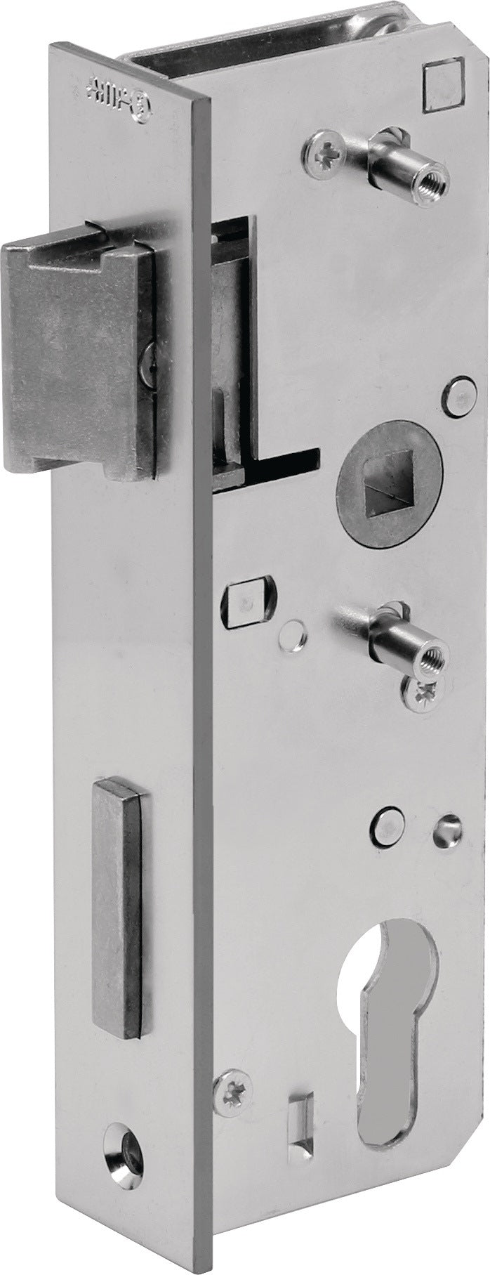 AMF Schloss 143U DIN L/R PZW Dornmaß 40 mm verzinkt für Schiebtor-Schlosskasten 141U